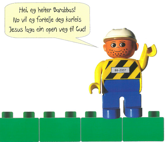 Duplofigur som forestiller Barabbas